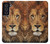 W2870 Lion King of Beasts Hard Case and Leather Flip Case For Samsung Galaxy S21 FE 5G