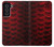 W2879 Red Arowana Fish Scale Hard Case and Leather Flip Case For Samsung Galaxy S21 FE 5G