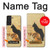 W3229 Vintage Cat Poster Hard Case and Leather Flip Case For Samsung Galaxy S21 FE 5G