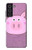 W3269 Pig Cartoon Hard Case and Leather Flip Case For Samsung Galaxy S21 FE 5G