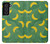 W3286 Banana Fruit Pattern Hard Case and Leather Flip Case For Samsung Galaxy S21 FE 5G