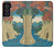 W3348 Utagawa Hiroshige The Monkey Bridge Hard Case and Leather Flip Case For Samsung Galaxy S21 FE 5G