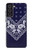 W3357 Navy Blue Bandana Pattern Hard Case and Leather Flip Case For Samsung Galaxy S21 FE 5G