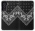 W3363 Bandana Black Pattern Hard Case and Leather Flip Case For Samsung Galaxy S21 FE 5G