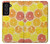 W3408 Lemon Hard Case and Leather Flip Case For Samsung Galaxy S21 FE 5G