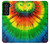 W3422 Tie Dye Hard Case and Leather Flip Case For Samsung Galaxy S21 FE 5G