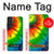 W3422 Tie Dye Hard Case and Leather Flip Case For Samsung Galaxy S21 FE 5G