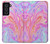 W3444 Digital Art Colorful Liquid Hard Case and Leather Flip Case For Samsung Galaxy S21 FE 5G