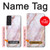 W3482 Soft Pink Marble Graphic Print Hard Case and Leather Flip Case For Samsung Galaxy S21 FE 5G