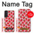 W3719 Strawberry Pattern Hard Case and Leather Flip Case For Samsung Galaxy S21 FE 5G