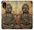 W0344 Buddha Rock Carving Hard Case and Leather Flip Case For Samsung Galaxy Xcover 5