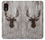 W2505 Reindeer Head Old Wood Texture Graphic Hard Case and Leather Flip Case For Samsung Galaxy Xcover 5