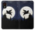 W3289 Flying Pig Full Moon Night Hard Case and Leather Flip Case For Samsung Galaxy Xcover 5