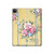 W2229 Vintage Flowers Tablet Hard Case For iPad Pro 12.9 (2022, 2021, 2020, 2018), Air 13 (2024)