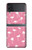 W2858 Pink Flamingo Pattern Hard Case For Samsung Galaxy Z Flip 3 5G