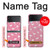 W2858 Pink Flamingo Pattern Hard Case For Samsung Galaxy Z Flip 3 5G