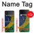 W3297 Brazil Flag Vintage Football Graphic Hard Case For Samsung Galaxy Z Flip 3 5G