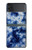 W3439 Fabric Indigo Tie Dye Hard Case For Samsung Galaxy Z Flip 3 5G