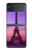 W3447 Eiffel Paris Sunset Hard Case For Samsung Galaxy Z Flip 3 5G