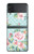 W3494 Vintage Rose Polka Dot Hard Case For Samsung Galaxy Z Flip 3 5G