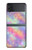 W3706 Pastel Rainbow Galaxy Pink Sky Hard Case For Samsung Galaxy Z Flip 3 5G