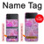 W3710 Pink Love Heart Hard Case For Samsung Galaxy Z Flip 3 5G