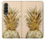 W3490 Gold Pineapple Hard Case For Samsung Galaxy Z Fold 3 5G