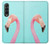 W3708 Pink Flamingo Hard Case For Samsung Galaxy Z Fold 3 5G