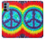 W1870 Tie Dye Peace Hard Case and Leather Flip Case For OnePlus Nord N200 5G