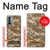 W3294 Army Desert Tan Coyote Camo Camouflage Hard Case and Leather Flip Case For OnePlus Nord N200 5G