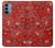 W3354 Red Classic Bandana Hard Case and Leather Flip Case For OnePlus Nord N200 5G