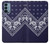 W3357 Navy Blue Bandana Pattern Hard Case and Leather Flip Case For OnePlus Nord N200 5G