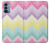 W3514 Rainbow Zigzag Hard Case and Leather Flip Case For OnePlus Nord N200 5G