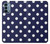 W3533 Blue Polka Dot Hard Case and Leather Flip Case For OnePlus Nord N200 5G