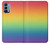 W3698 LGBT Gradient Pride Flag Hard Case and Leather Flip Case For OnePlus Nord N200 5G