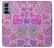 W3710 Pink Love Heart Hard Case and Leather Flip Case For OnePlus Nord N200 5G