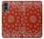 W3355 Bandana Red Pattern Hard Case and Leather Flip Case For OnePlus Nord 2 5G