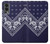 W3357 Navy Blue Bandana Pattern Hard Case and Leather Flip Case For OnePlus Nord 2 5G