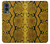 W3365 Yellow Python Skin Graphic Print Hard Case and Leather Flip Case For OnePlus Nord 2 5G