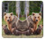 W3558 Bear Family Hard Case and Leather Flip Case For OnePlus Nord 2 5G