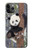 W3793 Cute Baby Panda Snow Painting Hard Case and Leather Flip Case For iPhone 11 Pro Max