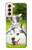 W3795 Grumpy Kitten Cat Playful Siberian Husky Dog Paint Hard Case and Leather Flip Case For Samsung Galaxy S21 5G