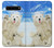 W3794 Arctic Polar Bear in Love with Seal Paint Hard Case and Leather Flip Case For Samsung Galaxy S10 5G