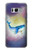 W3802 Dream Whale Pastel Fantasy Hard Case and Leather Flip Case For Samsung Galaxy S8