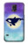 W3807 Killer Whale Orca Moon Pastel Fantasy Hard Case and Leather Flip Case For Samsung Galaxy S5