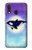 W3807 Killer Whale Orca Moon Pastel Fantasy Hard Case and Leather Flip Case For Samsung Galaxy A40