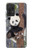 W3793 Cute Baby Panda Snow Painting Hard Case and Leather Flip Case For Samsung Galaxy A72, Galaxy A72 5G