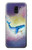 W3802 Dream Whale Pastel Fantasy Hard Case and Leather Flip Case For Samsung Galaxy J6 (2018)