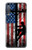 W3803 Electrician Lineman American Flag Hard Case and Leather Flip Case For Samsung Galaxy A7 (2018)