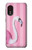 W3805 Flamingo Pink Pastel Hard Case and Leather Flip Case For Samsung Galaxy Xcover 5